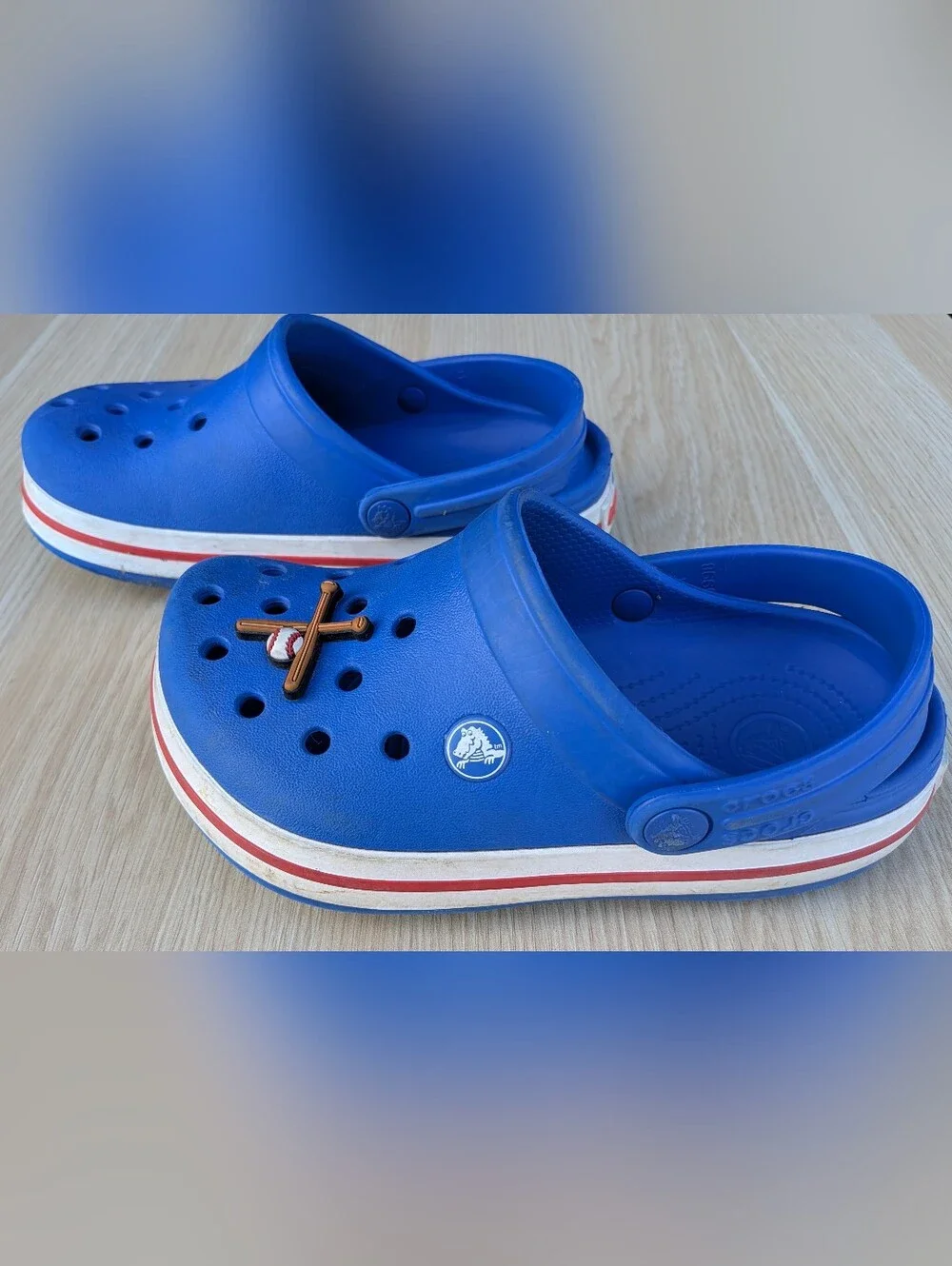 Kids' Crocband Clog with Baseball Charm